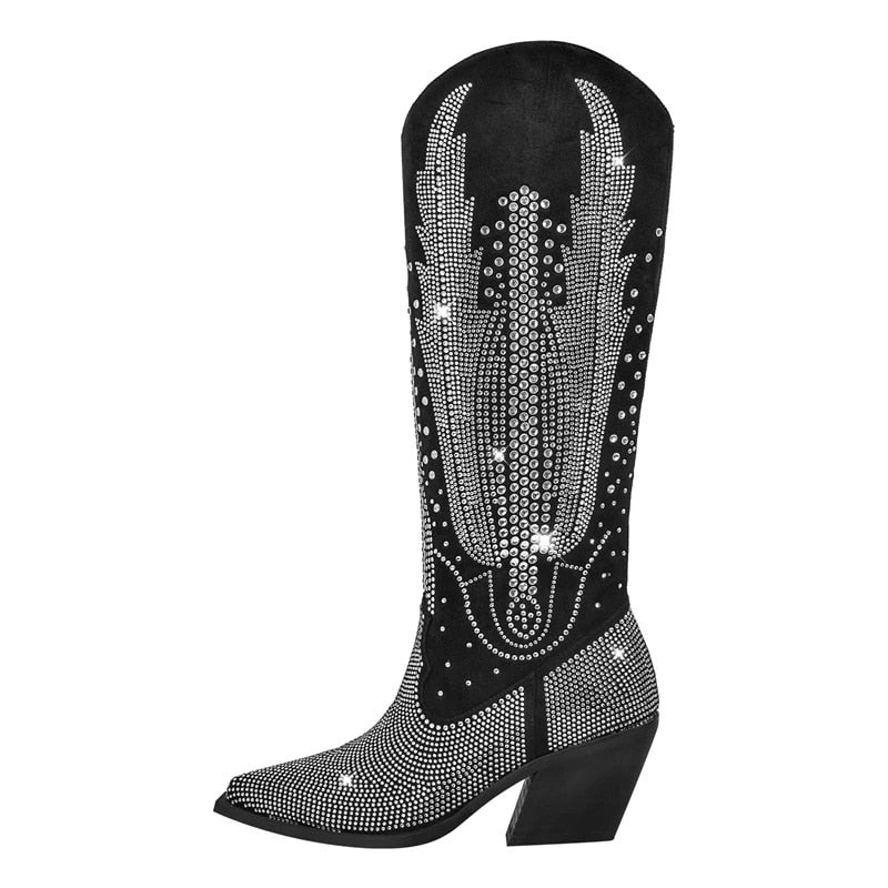 Bota Cowboy con strass Texas