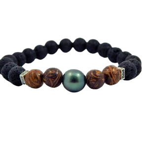 Pulsera Unisex Stone-perla Tahiti