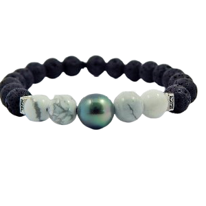 Pulsera Unisex Stone-perla Tahiti