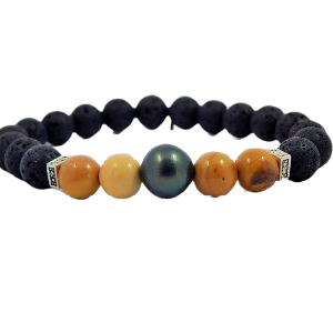 Pulsera Unisex Stone-perla Tahiti