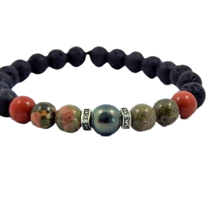 Pulsera Unisex Stone-perla Tahiti