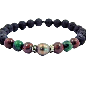 Pulsera Unisex Stone-perla Tahiti