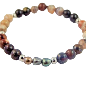 Pulsera Unisex Stone-perla Tahiti