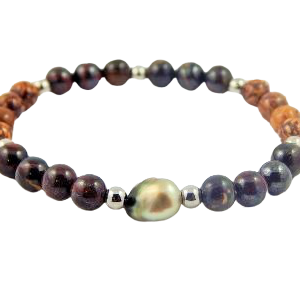 Pulsera Unisex Stone-perla Tahiti