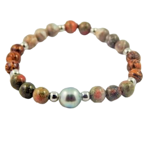 Pulsera Unisex Stone-perla Tahiti