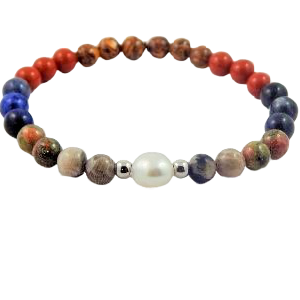 Pulsera Unisex Stone-perla Tahiti