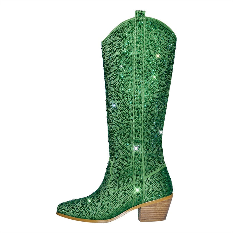 Bota Cowboy con strass Texas