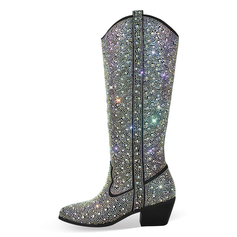 Bota Cowboy con strass Texas