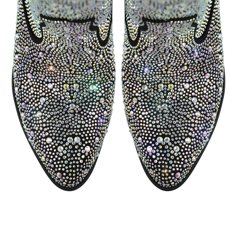 Bota Cowboy con strass Texas