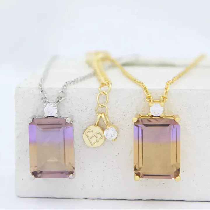 Cosita Bella lepokoa - Ametrine eta Swarovski bikolorekoak 